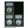 Image 1 : 1880-S S$1 MS66 PCGS; 1881-S MS66 PCGS; and an 1 