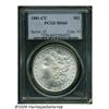 1881-CC S$1 MS66 PCGS. Attractive frosty cartwhee