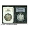 Image 1 : 1881-CC S$1 MS64 Prooflike NGC, splotches of gold