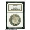 1881-CC S$1 MS64 Deep Mirror Prooflike NGC. Stark