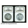 1882-O S$1 MS65 NGC, and an 1884 MS66 NGC, bot 18