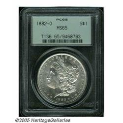 1882-O S$1 MS65 PCGS. Bright, white and lustrous 