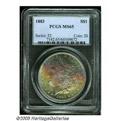 1883 S$1 MS65 PCGS. Well preserved lustrous examp