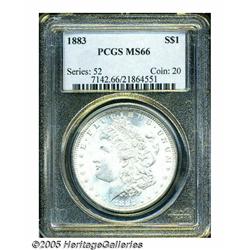 1883 S$1 MS66 PCGS. Well struck and highly lustro