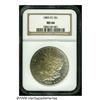 1883-CC S$1 MS66 NGC. Lovely Superb-Gem example w