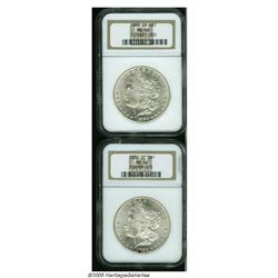 1883-CC S$1 MS66 NGC; and an 1884-CC MS66 NGC, 18