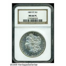 1883-CC S$1 MS66 Prooflike NGC. The design elemen