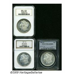 1884 S$1 MS64 Deep Mirror Prooflike NGC; 1884-O M