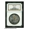 Image 1 : 1885-CC S$1 MS65 NGC. Lavish toning adorns each s