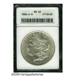 1886-O S$1 MS62 ANACS. Lustrous, colorless exampl
