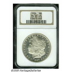 1889 S$1 MS65 Deep Mirror Prooflike NGC. A few hu