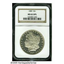 1889 S$1 MS65 Deep Mirror Prooflike NGC. The mass