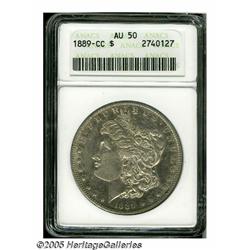 1889-CC S$1 AU50 ANACS. A lightly circulated exam