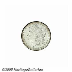 1889-CC S$1 AU55 NGC. A lightly worn, yet sharply