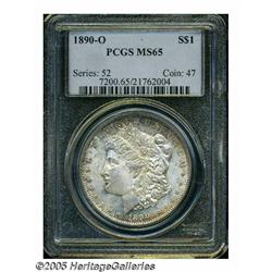 1890-O S$1 MS65 PCGS. Typically weak above the ea