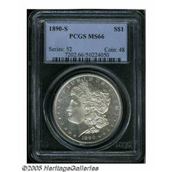 1890-S S$1 MS66 PCGS. The 1890-S is another Redfi