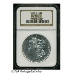 1891-O S$1 MS64 Prooflike NGC. Lustrous with a hi