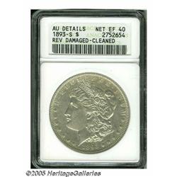 1893-S S$1 --Reverse Damaged, Cleaned--ANACS. AU 