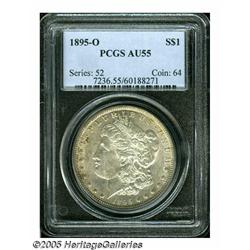 1895-O S$1 AU55 PCGS. Most of the original mint l