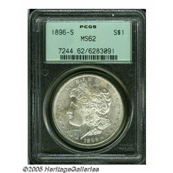 1896-S S$1 MS62 PCGS. Lustrous and very well defi