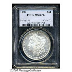 1898 S$1 MS66 Prooflike PCGS. Superb-Gem example 