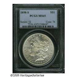 1898-S S$1 MS65 PCGS. Well struck, lustrous, and 