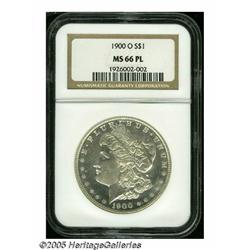 1900-O S$1 MS66 Prooflike NGC. Well preserved pro
