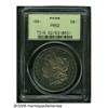 Image 1 : 1881 S$1 PR62 PCGS. Subdued orange-gold color on 