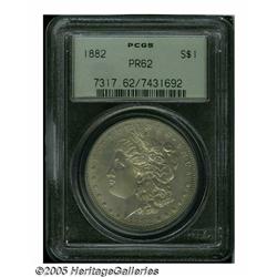 1882 S$1 PR62 PCGS. A thin layer of golden-gray p