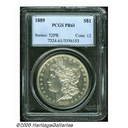 1889 S$1 PR61 PCGS. N Bright, lustrous example wi