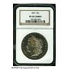 Image 1 : 1891 S$1 PR62 Cameo NGC. Attractively toned cameo