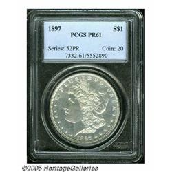 1897 S$1 PR61 PCGS. Glowing, reasonably sharp exa