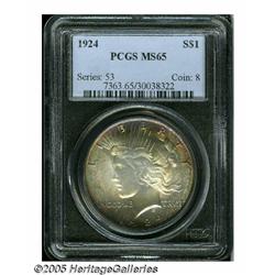 1924 S$1 MS65 PCGS. The large mintage of nearly 1