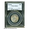 Image 1 : 1893 25C Isabella Quarter MS64 PCGS. Frosty silve