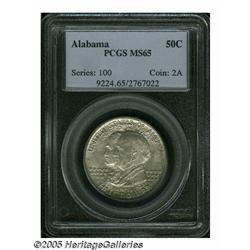 1921 50C Alabama MS65 PCGS. Attractive shimmering