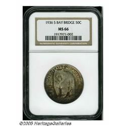 1936-S 50C Bay Bridge MS66 NGC. This popular Bay 