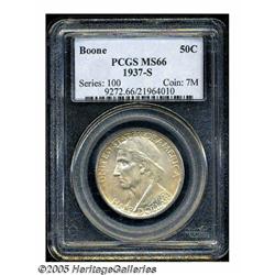1937-S 50C Boone MS66 PCGS. Attractive Superb-Gem