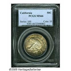 1925-S 50C California MS66 PCGS. Superb-Gem with 