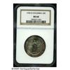 Image 3 : 1936-D 50C Columbia MS68 NGC. Toned with deep rus