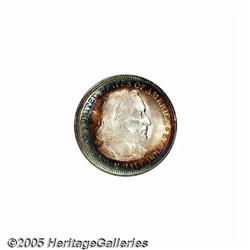 1892 50C Columbian MS66 S NGC. Electric-blue and 