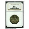 Image 3 : 1893 50C Columbian MS67 S NGC. Ocean-blue, gold, 