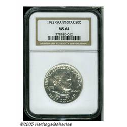 1922 50C Grant with Star MS64 NGC. Brilliant surf