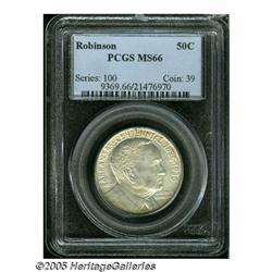 1936 50C Robinson MS66 PCGS. This sharply brought