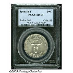 1935 50C Spanish Trail MS64 PCGS. Bright, lustrou