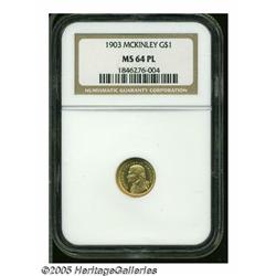 1903 G$1 Louisiana Purchase/McKinley MS64 Proofli