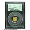 Image 1 : 1922 G$1 Grant no Star MS63 PCGS. Radiant apricot