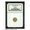 Image 3 : 1922 G$1 Grant no Star MS66 NGC. Highly lustrous 