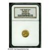 Image 3 : 1922 G$1 Grant no Star MS66 NGC. Satiny golden lu