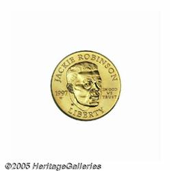 1997-W G$5 Jackie Robinson Gold Five Dollar MS69 