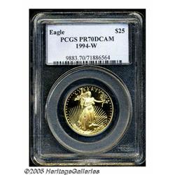 1994-W G$25 Half-Ounce Gold Eagle PR70 Deep Cameo